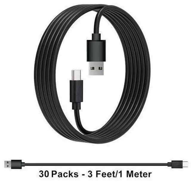 Alt view image 7 of 7 - 30-Pack Bulk USB C Charger Cable - Multipack USB to Type C Charging Cords USB 2.0 for Phones and Tablets 3.3ft