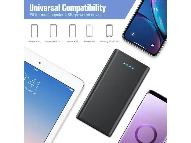 Alt view image 2 of 7 - Portable Charger Power Bank 25800mAh 5V/3A Fast Charging Portable Phone Charger 3 USB Ports External Battery Pack Backup Travel Camping Essential for iPhone 17/16/15/14 Galaxy Android iPad etc