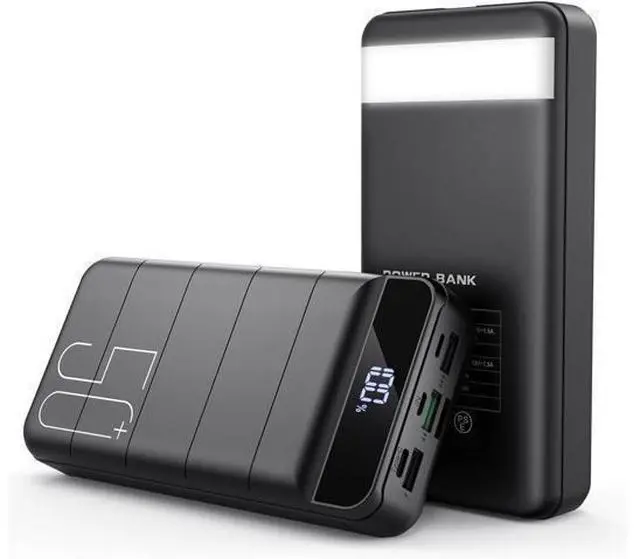 Main image of Power Bank Fast Charging 50000mAh - 22.5W Portable Charger USB C Quick Charge with 4 Outputs & 3 Inputs LED Display Huge Capacity External Battery Pack for iPhone iPad etc Black