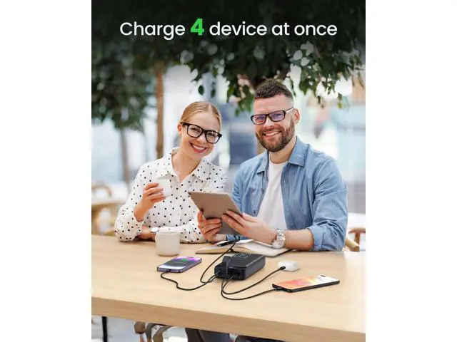 Alt view image 4 of 7 - Power Bank Fast Charging 50000mAh - 22.5W Portable Charger USB C Quick Charge with 4 Outputs & 3 Inputs LED Display Huge Capacity External Battery Pack for iPhone iPad etc Black