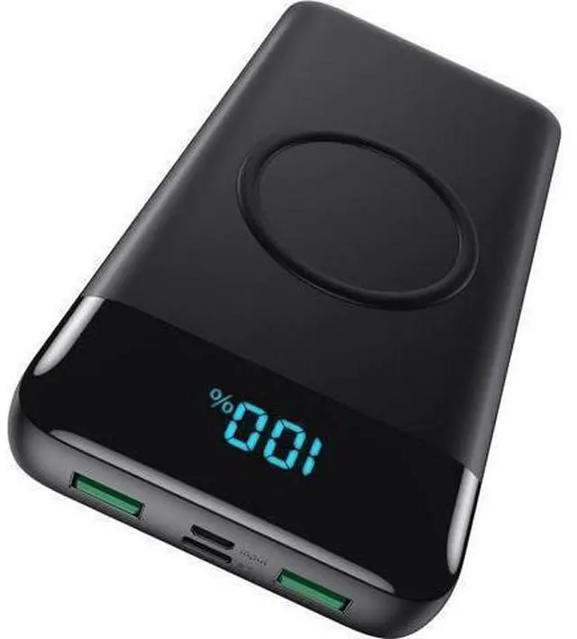 Main image of Wireless Portable Charger 30800mAh 15W Wireless Charging 25W PD QC4.0 Fast Charging USB-C Power Bank 4 Output Travel Essential External Battery Pack Compatible with iPhone 17/16/15/14 Galaxy Android