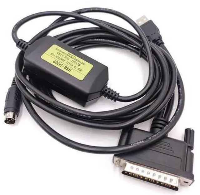 Alt view image 2 of 5 - LITKEQ USB-SC09 USB Programming Cable for Mitsubishi PLC FX and A Series, Compatible with F2/A00/A1S and FX2N/1N/1S
