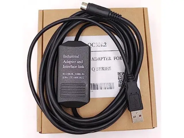 Alt view image 2 of 5 - LITKEQ USB Programming Cable for Mitsubishi PLC Q Series, for USB-QC30R2 Replacement, Adaptive Baud Rate, 6 FT.