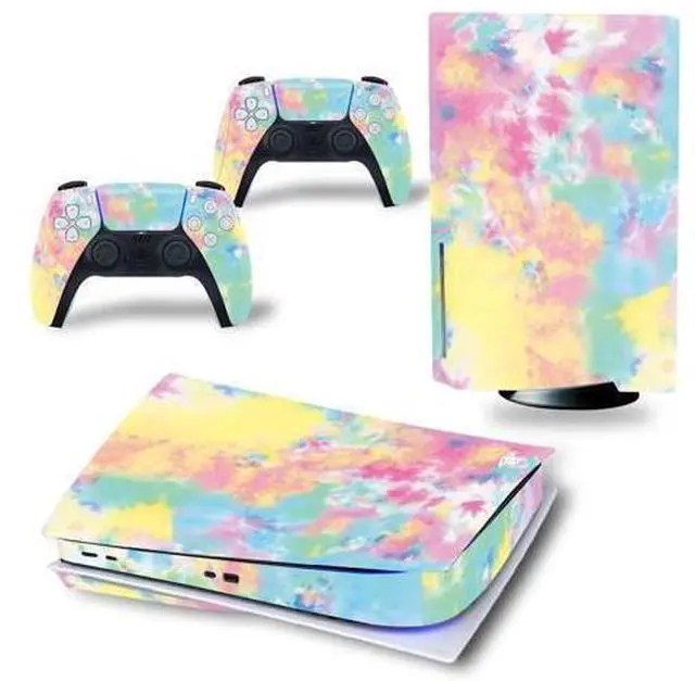 Main image of Luxury Color PS5 Disk Skin Sticker Decal Film for PS5Disk Console and 2 Controllers PS5 Disk Skin Sticker Vinyl(TN-PS5Disk-3558)