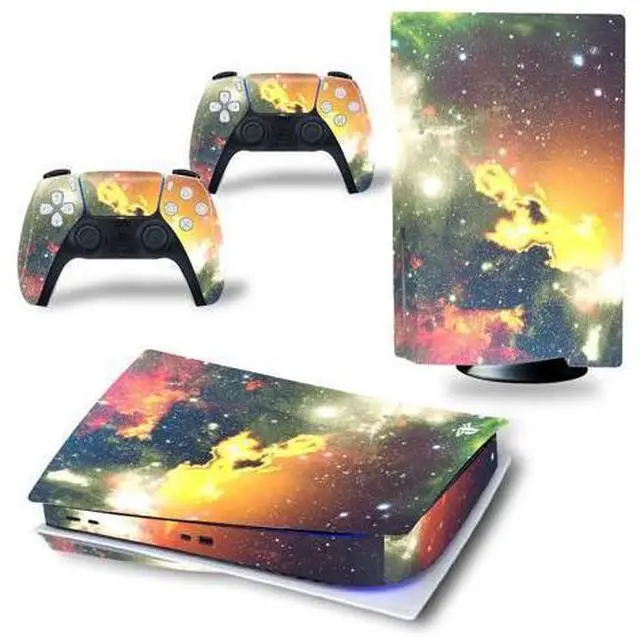 Main image of Luxury Color PS5 Disk Skin Sticker Decal Film for PS5Disk Console and 2 Controllers PS5 Disk Skin Sticker Vinyl(TN-PS5Disk-3558)