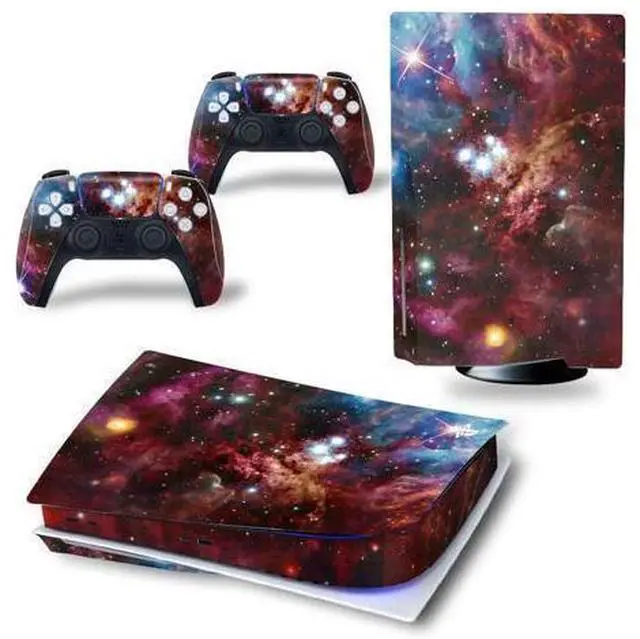 Main image of Luxury Color PS5 Disk Skin Sticker Decal Film for PS5Disk Console and 2 Controllers PS5 Disk Skin Sticker Vinyl(TN-PS5Disk-3558)