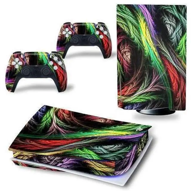Main image of Luxury Color PS5 Disk Skin Sticker Decal Film for PS5Disk Console and 2 Controllers PS5 Disk Skin Sticker Vinyl(TN-PS5Disk-3558)