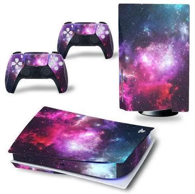 Main image of Luxury Color PS5 Disk Skin Sticker Decal Film for PS5Disk Console and 2 Controllers PS5 Disk Skin Sticker Vinyl(TN-PS5Disk-3558)