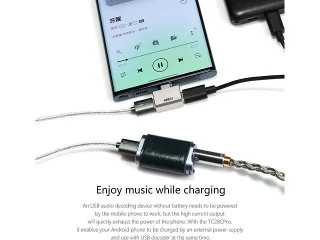 Alt view image 3 of 6 - DDHIFI TC28C Pro USB-C to USB-C OTG Lightweight Power Adapter Converter