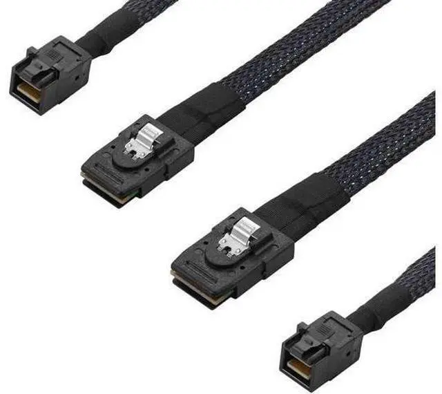 Main image of 2PCS Mini SAS SFF-8643 to Mini SAS 36Pin SFF-8087 Cable 0.5M/1.6ft