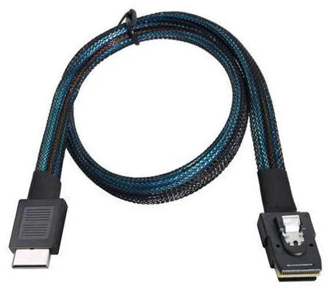 Alt view image 7 of 7 - Oculink PCIe PCI-Express SFF-8611 4i to SFF-8087 36Pin PCIE Slimline SSD Data Active Cable 50cm