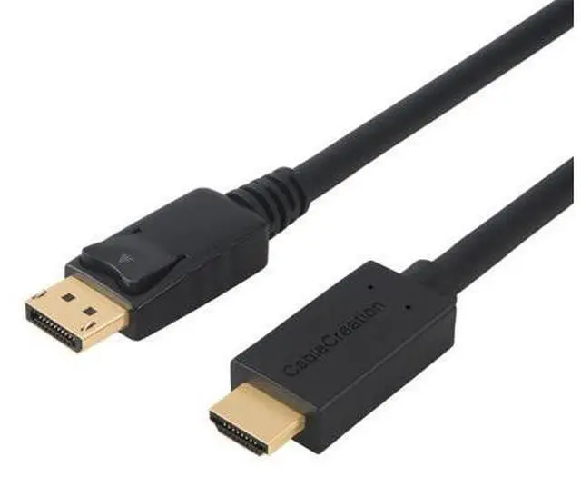 Main image of 4K Active DisplayPort to HDMI Cable 6FT, DP to HDMI Cable DP 1.2 4K x 2K & 3D Audio/Video Monitor Cable,Support Eyefinity Multi-Screen,1.8M / Black