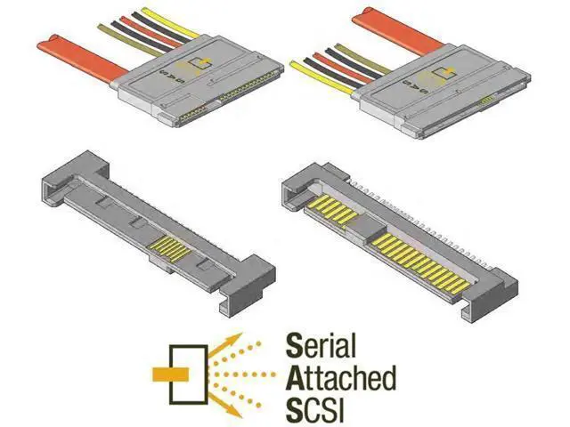 Alt view image 6 of 7 - SFF-8482 Extension Cable SAS 29Pin SFF-8482 Male to SFF-8482 Female Hard Disk Drive Extension Cable 0.5m