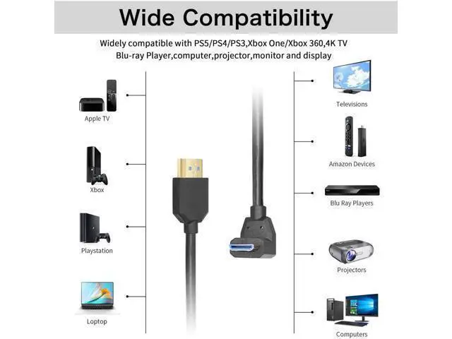 Alt view image 2 of 6 - Coiled HDMI Cable Right Angled 8K 48Gbps HDMI 2.1 Mini HDMI to HDMI Male Telescopic Cable High Speed (Up Angle)
