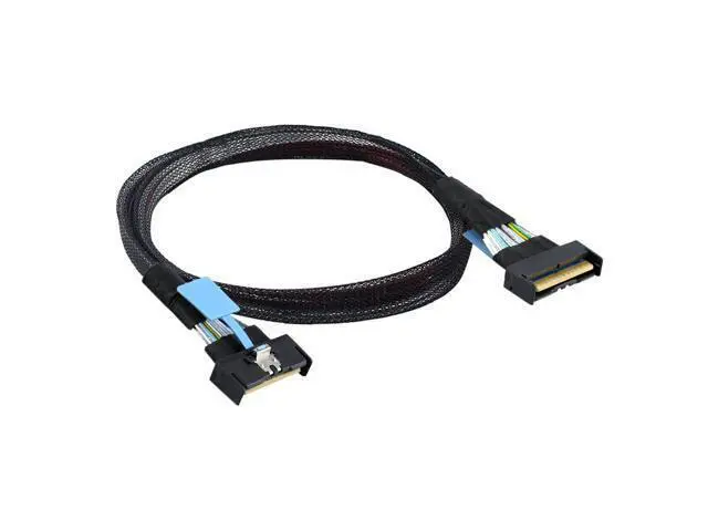Alt view image 7 of 7 - PCI-E 5.0 Mini Cool Edge IO MCIO STR SFF-8654 PCI-E Slimline SAS 8i 74Pin Male to SFF-8654 SAS 4.0 74Pin Male SFF-8654 Extender Cable 50cm