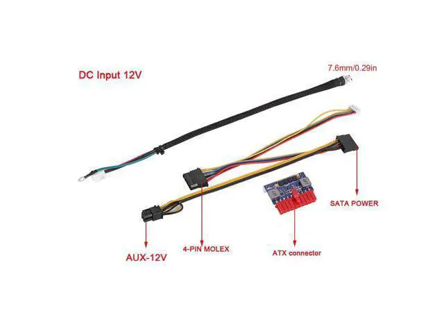 Alt view image 6 of 7 - 12V ATX Power Supply,90W DC-ATX Power Supply DC Input 20 Pin Power Module for Mini & HTPC Computer POS Machine