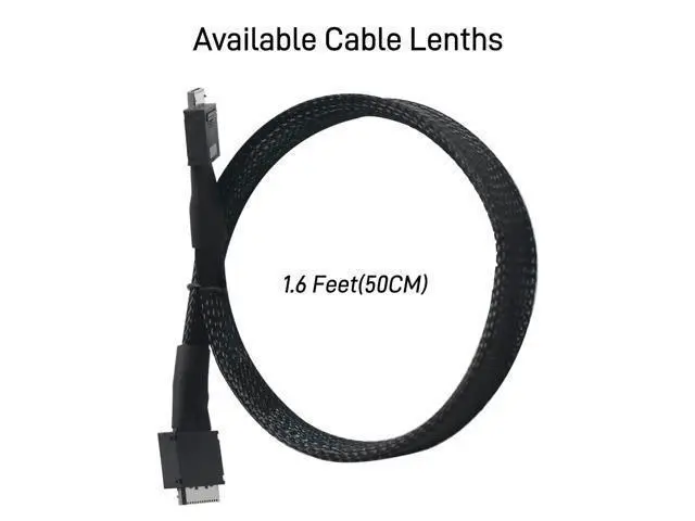Alt view image 5 of 7 - Oculink Cable PCIe 4.0 SFF-8611 to SFF-8611 8i Cable for Server (1.6 feet (50 cm))