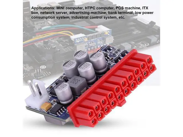 Alt view image 2 of 7 - 12V ATX Power Supply,90W DC-ATX Power Supply DC Input 20 Pin Power Module for Mini & HTPC Computer POS Machine