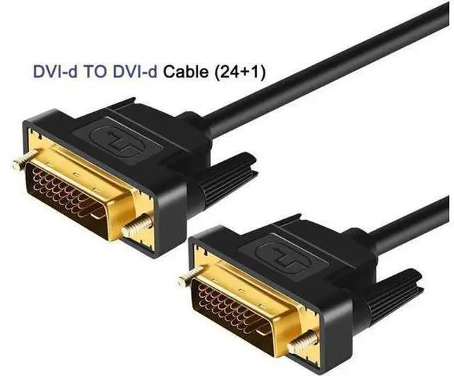 Main image of High Speed DVI to DVI Cable 10ft/3M, Gold Plated Plug DVI-D 24+1 Cable Male to Male Digital Video Monitor Cable,Support 1080P, for Gaming, DVD, HDTV and Projector