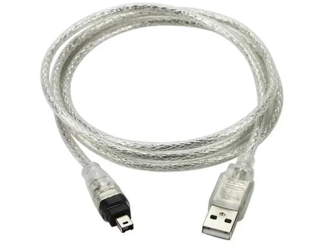 Alt view image 6 of 7 - 2 Pack Only for DCR-TRV75E DV Firewire to USB Cable USB 2.0 to Firewire IEEE 1394 4Pin iLink Cable 1.0M