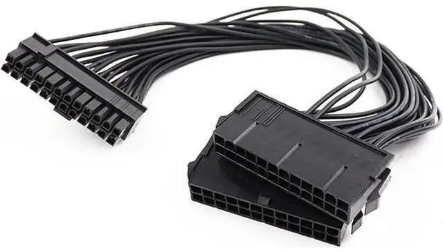 Main image of Dual Psu Power Supply 24 Pin Extension Cable For Atx Motherboard,24 Pin 20 + 4 Dual Multiple Psu Power Supply Cable Sp Adapter Extension Kit