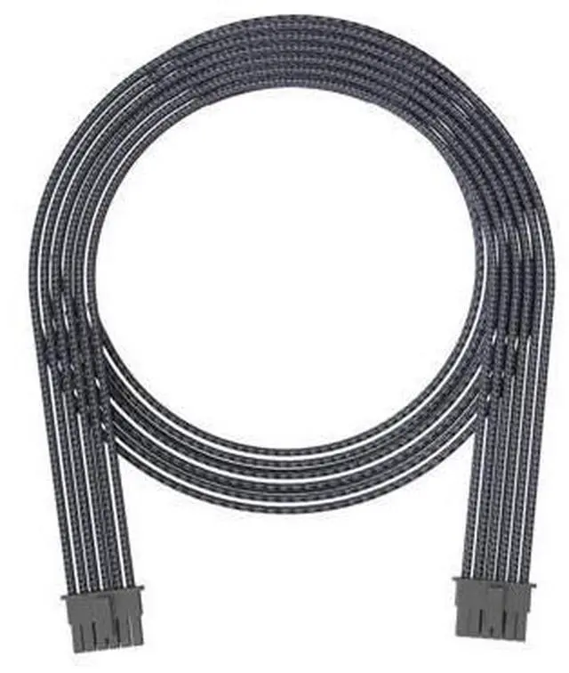 Main image of PCI-E5.0 12VHPWR 16Pin(12+4P) Sleeve Modular Cable, 16 AWG Male to Male Power Cable for RTX 3090Ti 4080 4090 (Black)