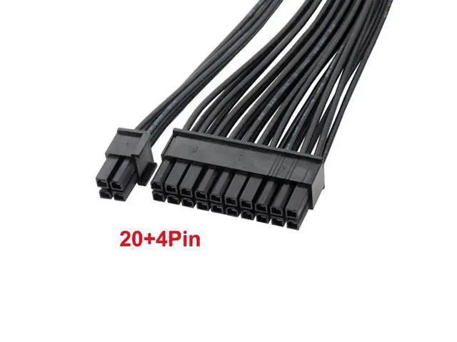 Alt view image 6 of 6 - 24Pin Power Supply Cable Synchronizer Male to Female ATX Mining 30cm Motherboard Dual PSU Extension Cable for Computer Adapter