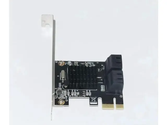 Alt view image 3 of 3 - FOR 88SE9215 PCIE to 4Port SATA Card PCI-E Adapter PCI Express to SATA3.0 Expansion Card SATA III 6G for SSD HDD IPFS