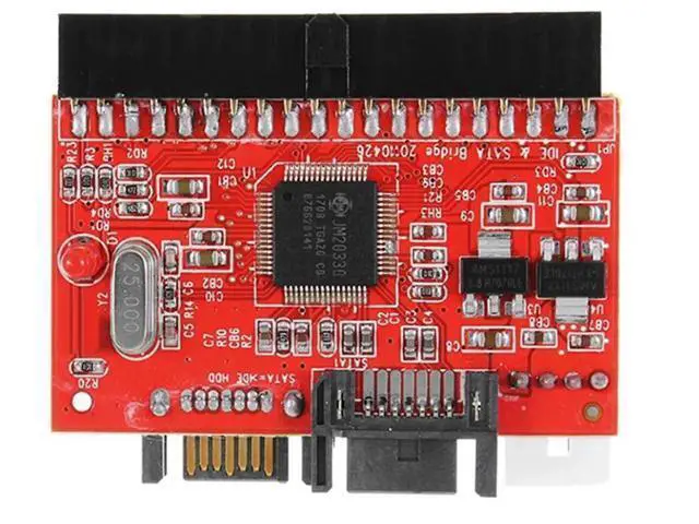 Alt view image 3 of 6 - 2 in 1 IDE to SATA / SATA to IDE Adapter Converter 3.5" 40pin for DVD CD HDD Bidirectional Transfer for PC SATA Data Cable