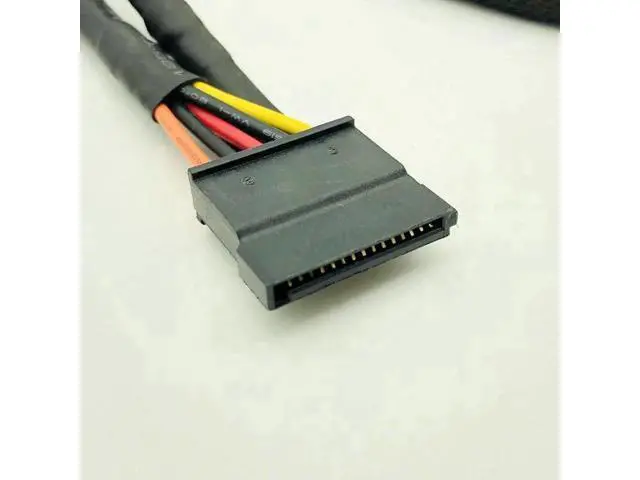 Alt view image 2 of 6 - Black Sleeved 5Pin to 3*SATA Modular Power Supply Cables Adapter PSU SATA Power Cable for OCZ ZT/GreatWall 88CM