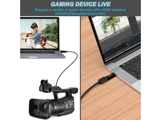 Alt view image 6 of 7 - 4K HDMI to USB 3.0 Video Capture Card 1080P 60FPS Cam Link Card Game Capture Card Adapter Screen Record Capture Device for Streaming, Gaming, Video Conference, Teaching, Live Broadcasting