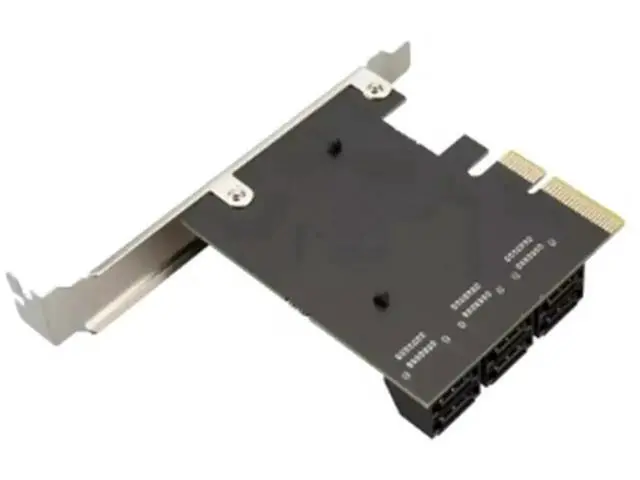 Alt view image 2 of 7 - PCI-E 6 Ports SATA Card PCI-E 4X Cards PCI Express to SATA 3.0 6 Ports SATA III 6Gbps PCIE X4 Expansion Adapter Board