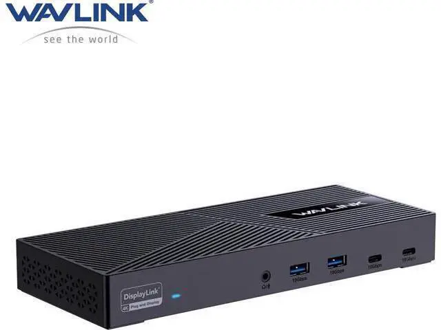 Main image of Wavlink USB C Triple Monitor Docking station With 100W Laptop Charging, 10Gbps USB for Thunderbolt 3/4, Mac M1/M2/M3, USB4, Windows (3 HDMI, 2 DisplayPort, 2 USB-C, 4 USB3.1, Ethernet, Audio&Mic)