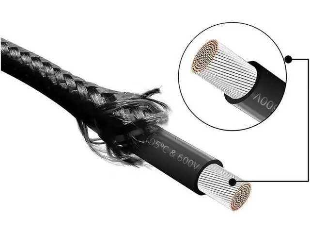 Alt view image 6 of 6 - Power Supply Sleeved Cable, Extension PC Kit, 18AWG 24Pin ATX / 8 (4+4) Pin EPS / 8 (6+2) Pin PCI-E Power Supply PSU Cable with Combs, 30CM Black