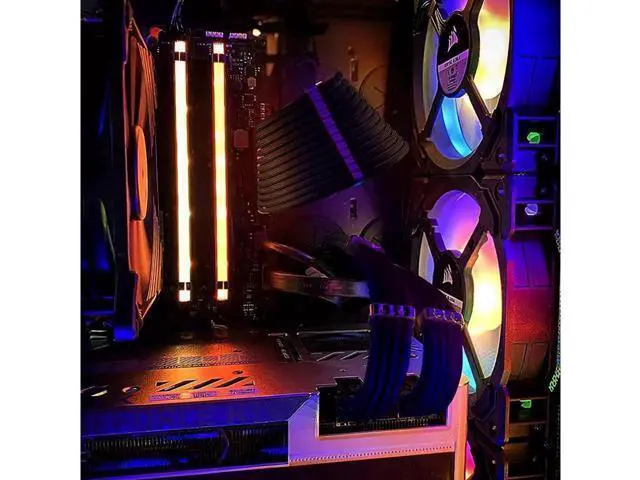 Alt view image 3 of 6 - Power Supply Sleeved Cable, Extension PC Kit, 18AWG 24Pin ATX / 8 (4+4) Pin EPS / 8 (6+2) Pin PCI-E Power Supply PSU Cable with Combs, 30CM Black