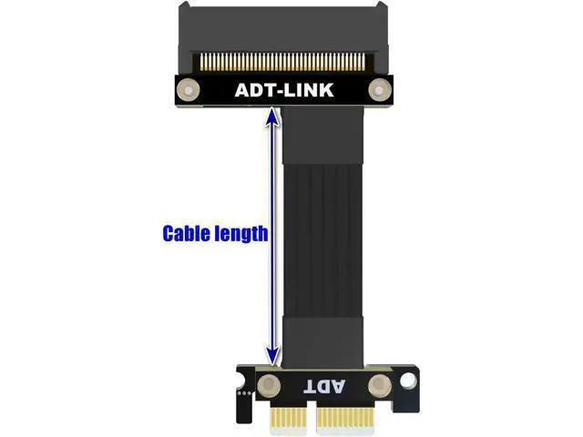 Alt view image 7 of 7 - PCIe 4.0 1x SSD To SFF-8639 (U.2) Adapter Cable For 2.5" NVMe U.2 SFF-8639 SSD Gold