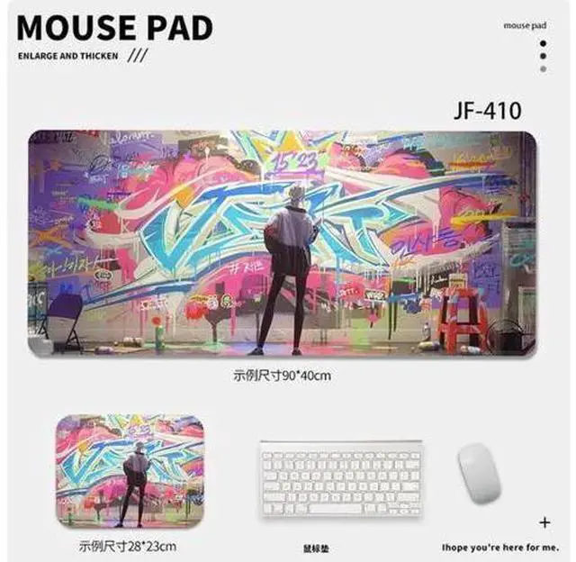 Main image of game mouse pad Extended Gaming Mouse Pad with Stitched Edges, Large Mouse pad with Non-Slip Rubber Base for Work & Gaming, Office & Home, 900*400mm