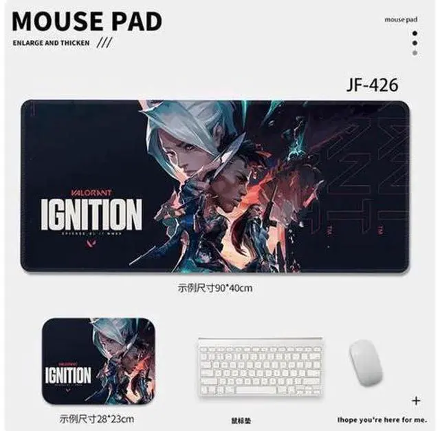 Main image of game mouse pad Extended Gaming Mouse Pad with Stitched Edges, Large Mouse pad with Non-Slip Rubber Base for Work & Gaming, Office & Home, 900*400mm