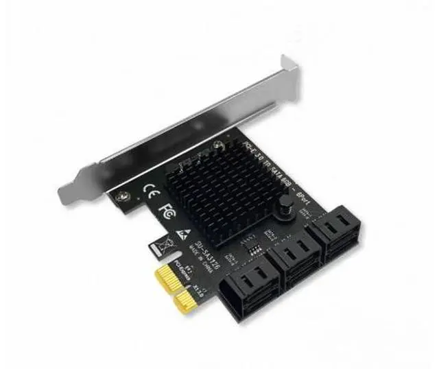Main image of PCIE SATA Adapter Mining 20/16/12/10/8/6/4 Ports SATA 6Gb to PCI Express Controller Expansion Card PCIe to SATA III Converter for PC 6 Ports