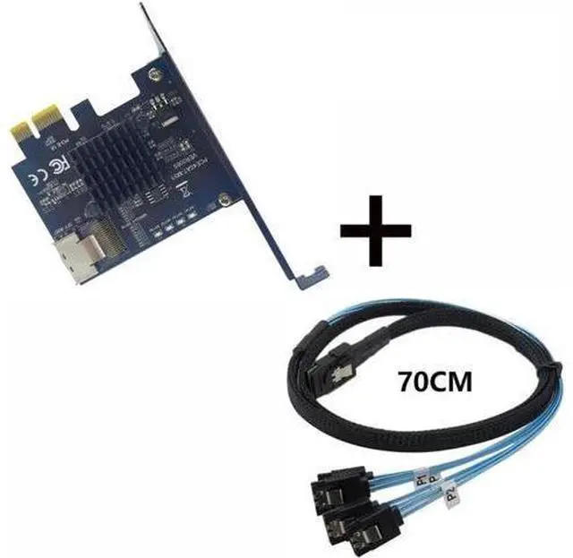 Main image of PCIE to Mini SAS SFF-8087 Expansion Card Support 4 Port SATA 3.0 6Gbps HDD SSD SFF8087 to PCI Express X1 Adapter SATA Controller