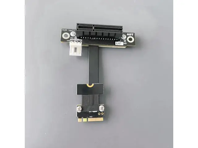 Alt view image 5 of 7 - M.2 Key A.E. WiFi To PCI Express X1 X4 X8 X16 Extension Cable Riser PCI-E 3.0 4.0 1x 4x 8x 16x NGFF M2 Adapter Cable Gold
