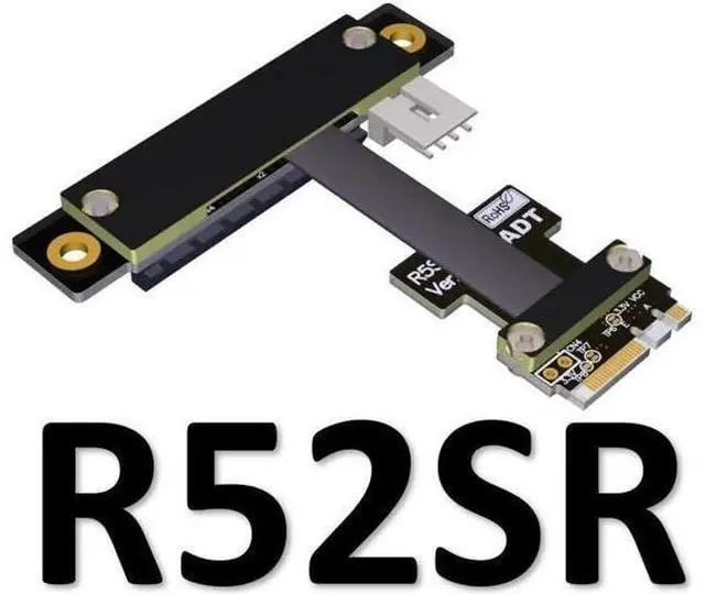 Main image of M.2 Key A.E. WiFi To PCI Express X1 X4 X8 X16 Extension Cable Riser PCI-E 3.0 4.0 1x 4x 8x 16x NGFF M2 Adapter Cable Rose Gold