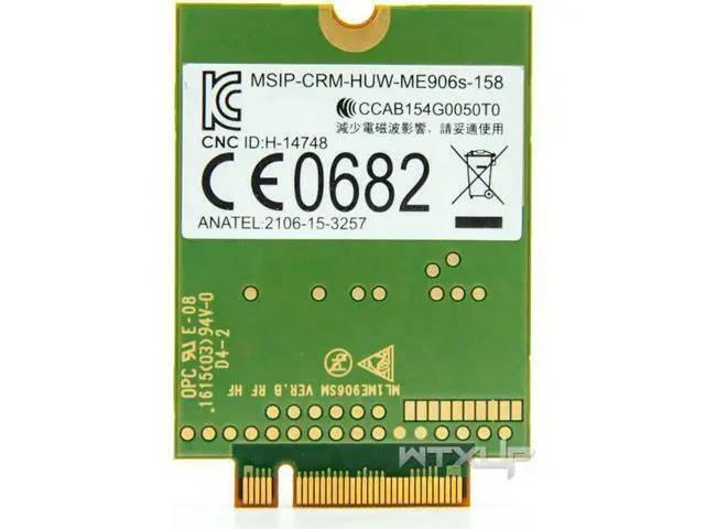 Alt view image 4 of 4 - Mobile Broadband Card for HP 840 850 LT4132 LTE HSPA+ 4G Module ME906S ME906S-158 845710-003