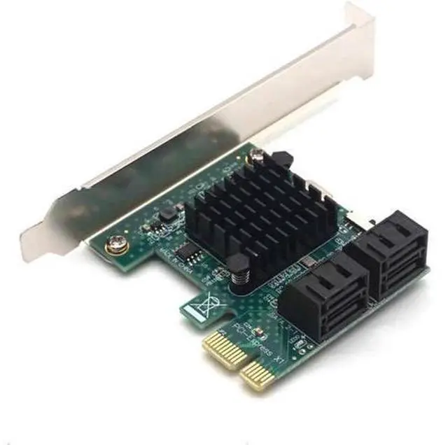 Main image of 4 port SATA 3.0 to PCIe expansion Card PCI express PCI-E SATA Adapter PCI-e SATA 3 Converter for hdd SSD IPFS Mining Controller