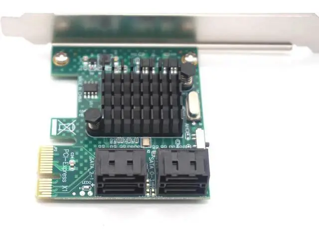 Alt view image 4 of 7 - 4 port SATA 3.0 to PCIe expansion Card PCI express PCI-E SATA Adapter PCI-e SATA 3 Converter for hdd SSD IPFS Mining Controller