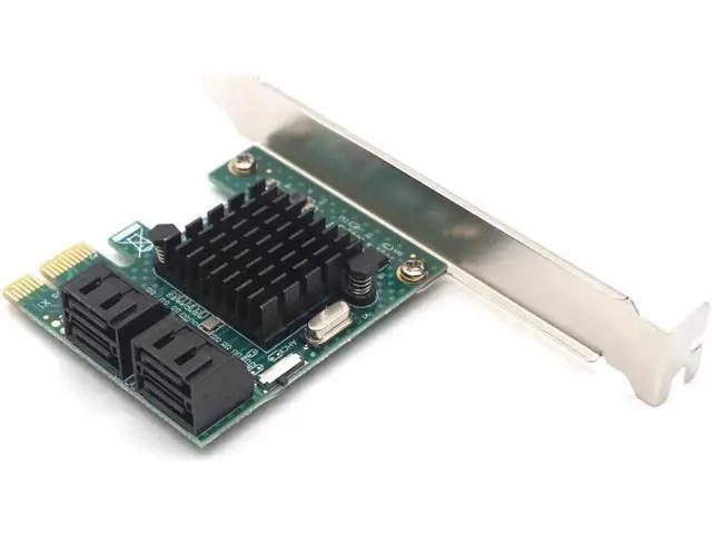 Alt view image 6 of 7 - 4 port SATA 3.0 to PCIe expansion Card PCI express PCI-E SATA Adapter PCI-e SATA 3 Converter for hdd SSD IPFS Mining Controller