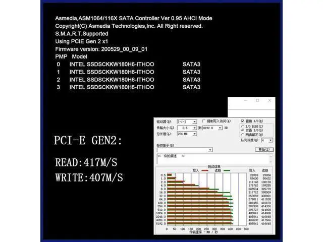 Alt view image 4 of 6 - Chi a Mining 6 Port SATA 3 PCI Express Expansion Card PCI-E SATA Controller PCIE 1X to SATA3 6Gb Adapter Add On Card for HDD SSD