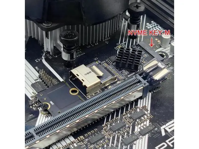 Alt view image 4 of 7 - NEW M.2 NVME to Mini SAS SFF-8087 Expansion Card Support 4 Port SATA3.0 6Gbps HDD SSD SATA Controller SFF8087 to M2 NVME Adapter