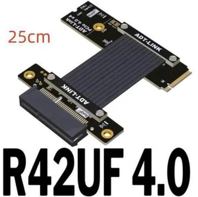 Main image of M.2 NVMe To PCIE 4.0 Extender Riser Adapter For PCIe X4 Slot USB, Wireless LAN, SSD, Capture Cards To M.2( SSD, M-key)extension Gold