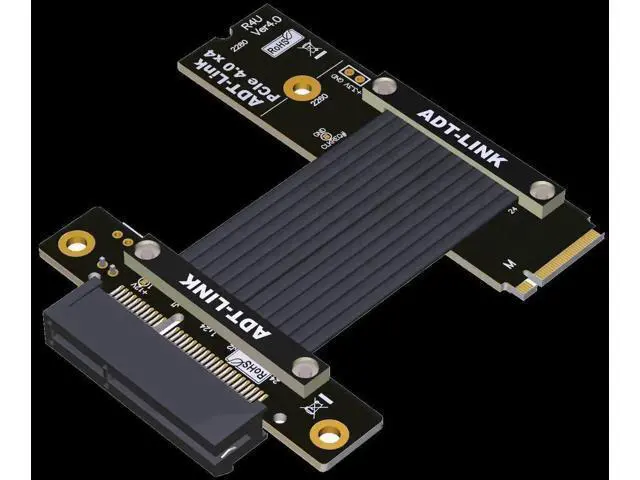 Alt view image 3 of 6 - M.2 NVMe To PCIE 4.0 Extender Riser Adapter For PCIe X4 Slot USB, Wireless LAN, SSD, Capture Cards To M.2( SSD, M-key)extension Gold